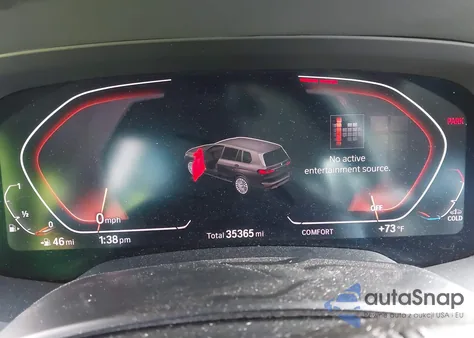 2020 BMW X7 xDrive40I z USA, uszkodzony, nr VIN 5UXCW2C04L9C13117